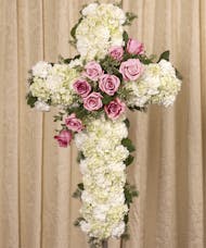 Pink and White Cross