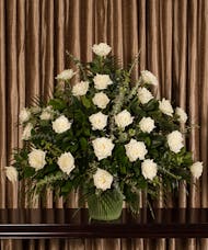 White Roses Mache Tribute