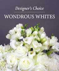 Wondrous Whites Custom Designer's Choice Bouquet