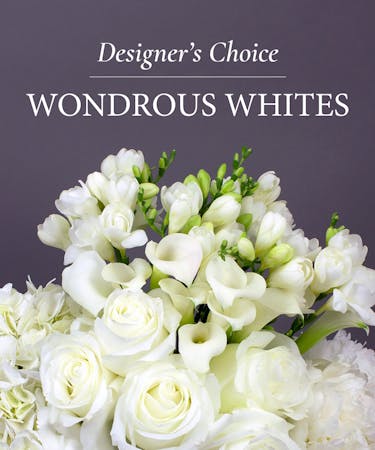 Wondrous Whites Custom Designer's Choice Bouquet